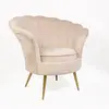 Hot Sale Upholstered Velvet Flowered Armchair