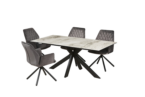 Good quality modern marble top dining table designs for dining room  5 buyers