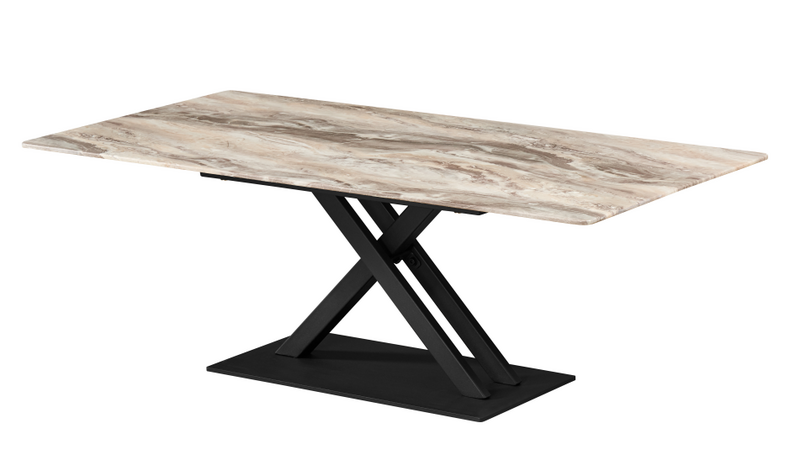 Nordic modern minimalist marble rectangular dining table