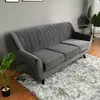 LV4129  3+2+1  Dark Grey Fabric Sofa Set