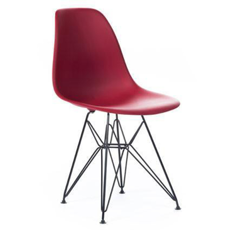 Wholesale Indoor Living Room Chairs Kitchen Plastic Manufacturer Dining Chairs with Painted Legs C-440