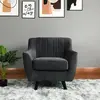 LV4129  3+2+1  Dark Grey Fabric Sofa Set