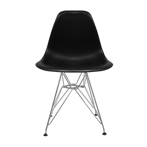 Wholesale Indoor Living Room Chairs Kitchen Plastic Manufacturer Dining Chairs with Painted Legs C-440