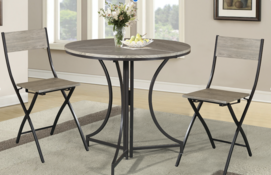 1+2 Furniture Sets Foldable Round Table＆2Chairs  MY0001T+MY0001C