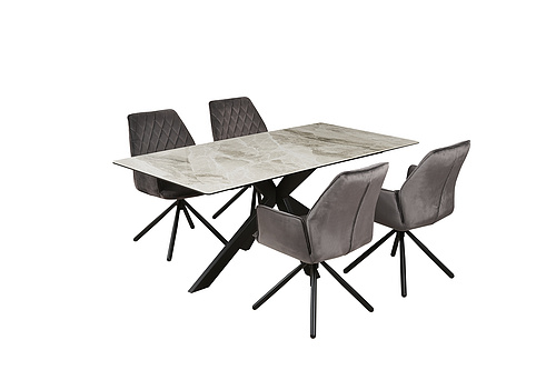 Good quality modern marble top dining table designs for dining room  5 buyers