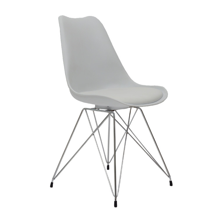Wholesale Nordic Various Color Modern Dining Plastic Acrylic Chair With Wooden Legs C-440