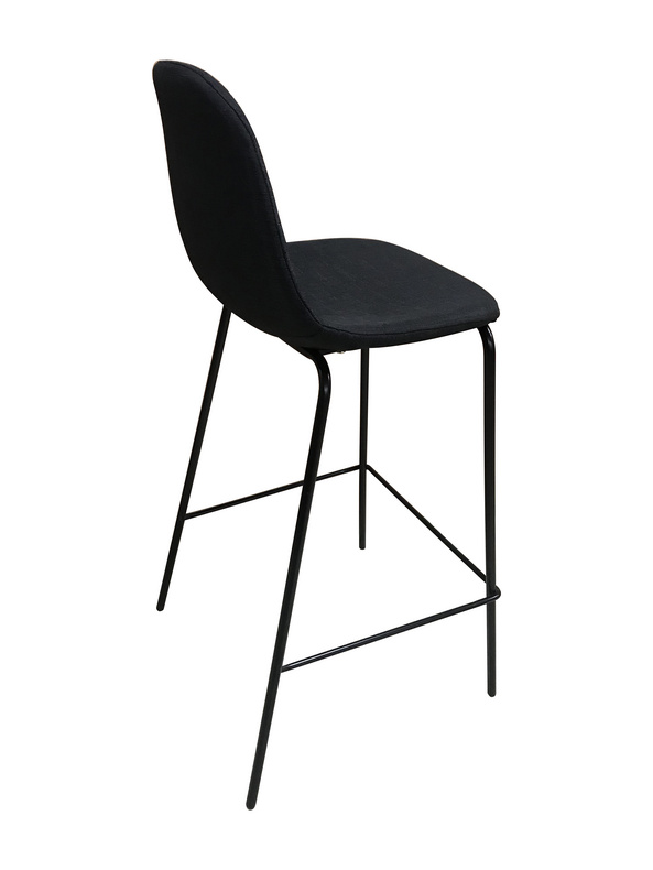 Fabric bar stool without armrest