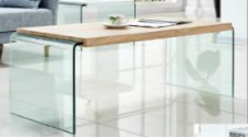 Bent Glass Coffee Table-BR-CT327