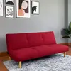 LV372  Modrn Minimalist Red Fabric Sofa Bed