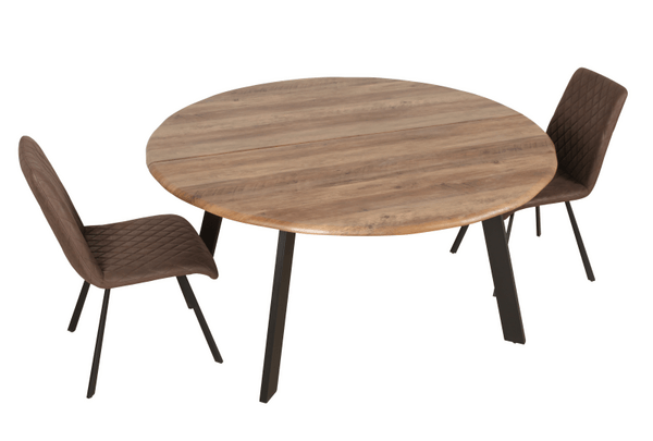 round wooden dining set , dining table