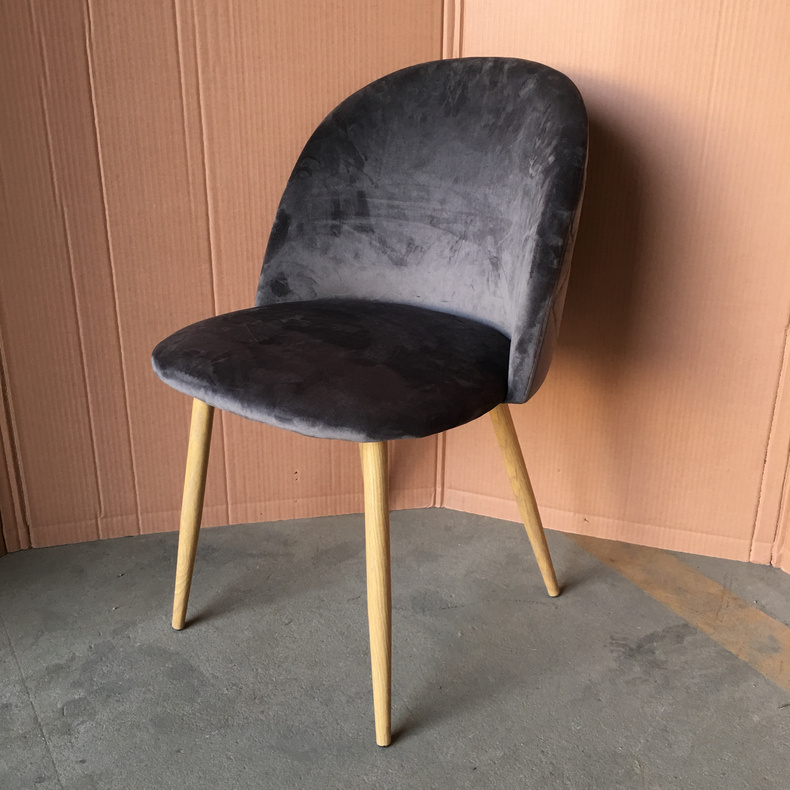 Cheap Modern Design Wooden Velvet High-Quality Kitchen Seat Bar Stool Chairs  C659
