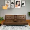 LV3356   American Style Leather Sofa Bed