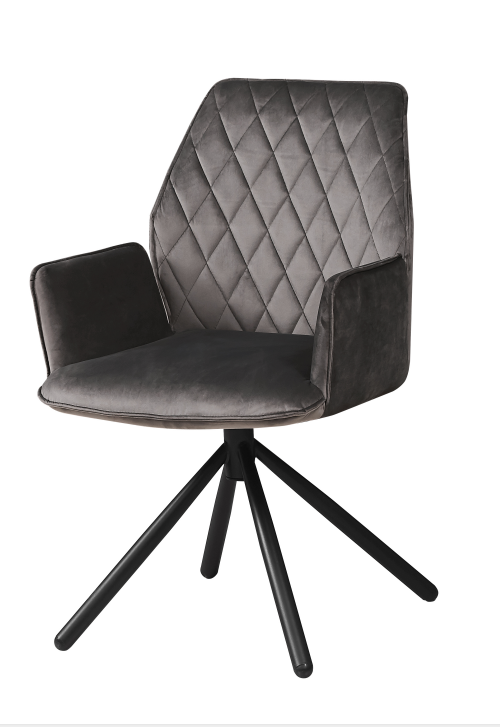 turnable fabric chair metal leg , european style hot sale chair
