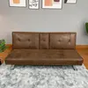 LV3356   American Style Leather Sofa Bed