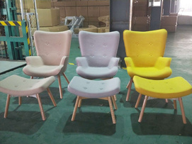 ODM&OEM Leisure Designer Modern Velvet Seater Patchwork Fabric Sofa Chair C-670