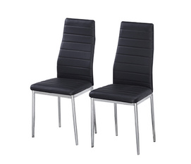 Durable Quality Hot Sale Chromed Legs PVC Surface Dining Chair  C-103
