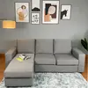 LV745 Grey Fabric L-shaped Corner sofa