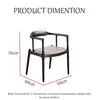 Factory Wholesale Modern Wood Chair Restaurant Black And Walnut Color