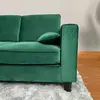 LV788  L-shaped Green Fabric Corner sofa