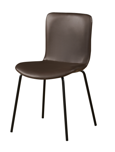 Free sample bistro cafe style minimalist design interior furniture metal frame dining chair