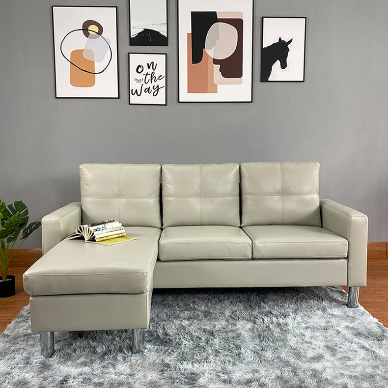 L5549  American Light Style Leather Corner Sofa