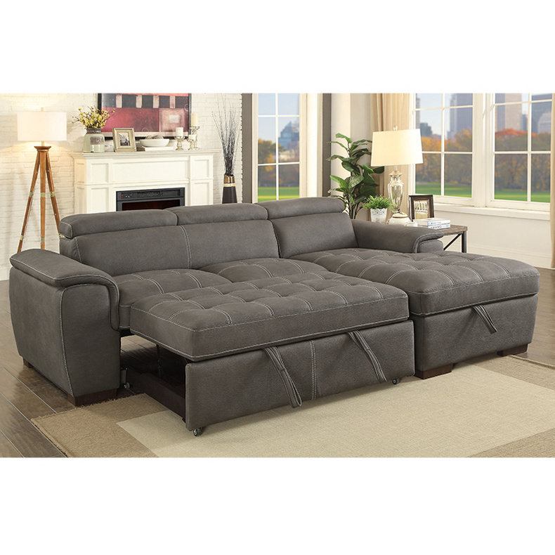 JX-KF6325MR Sofa Set with Pull-Out Bed and Storage