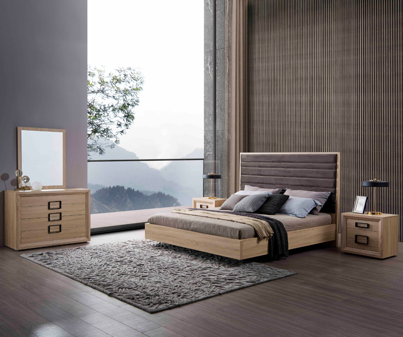 Bedroom Furniture Set BD822S+NS822S+DR822S+MR701S