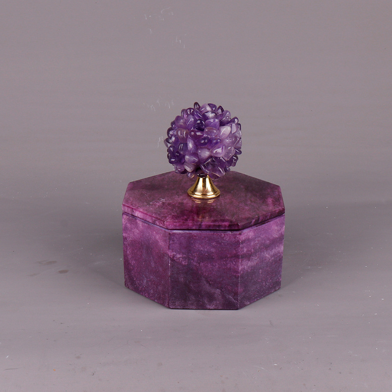 Marble jar-purple