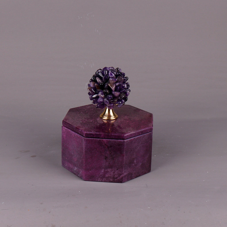 Marble jar-purple