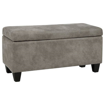 Modern Grey Storage Footstool  OB-001