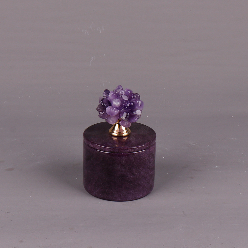 Marble jar-purple