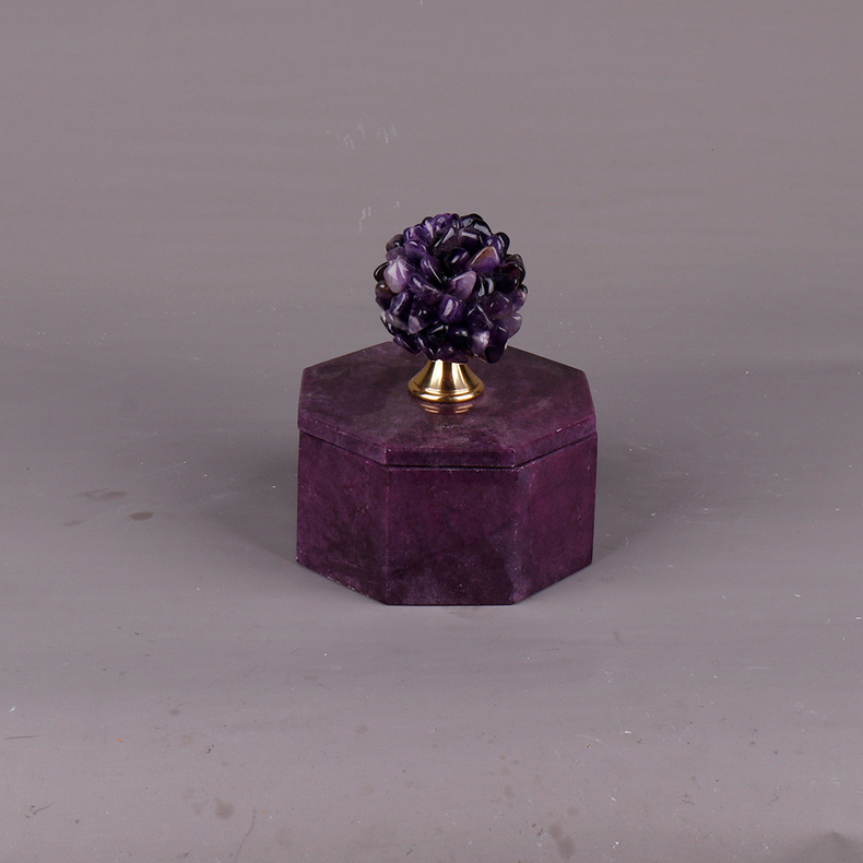 Marble jar-purple