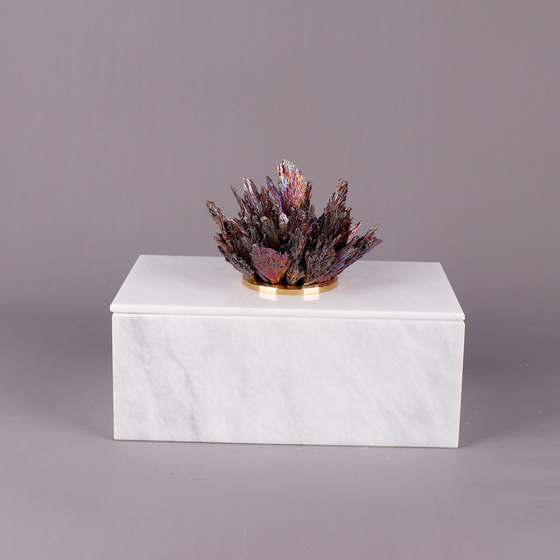 Marble jar-white