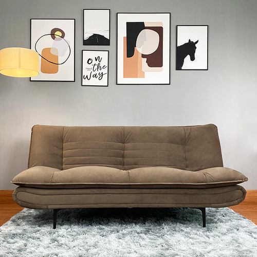 LV3269  Brown Fabric Sofa Bed