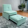 LV3372  Light Green Fabric Single Sofa Bed
