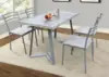 YS2586 MDF+Metal Frame Dining Table and Chairs Set