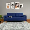 LV4151 Modern Fashionable Blue Fabric Sofa Bed