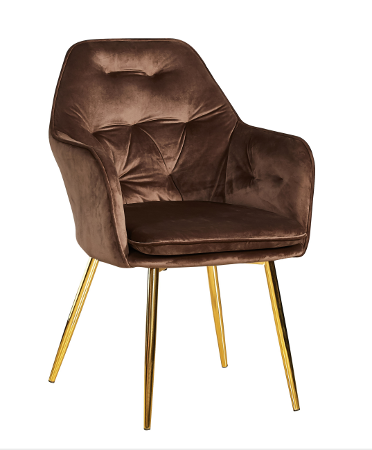 gold chromed legs soft shell leisure chair dining chair