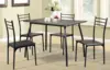 YS2309BR MDF+Metal Frame Dining Table and Chairs Set