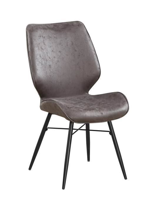 fabric dining room chair with metal frame