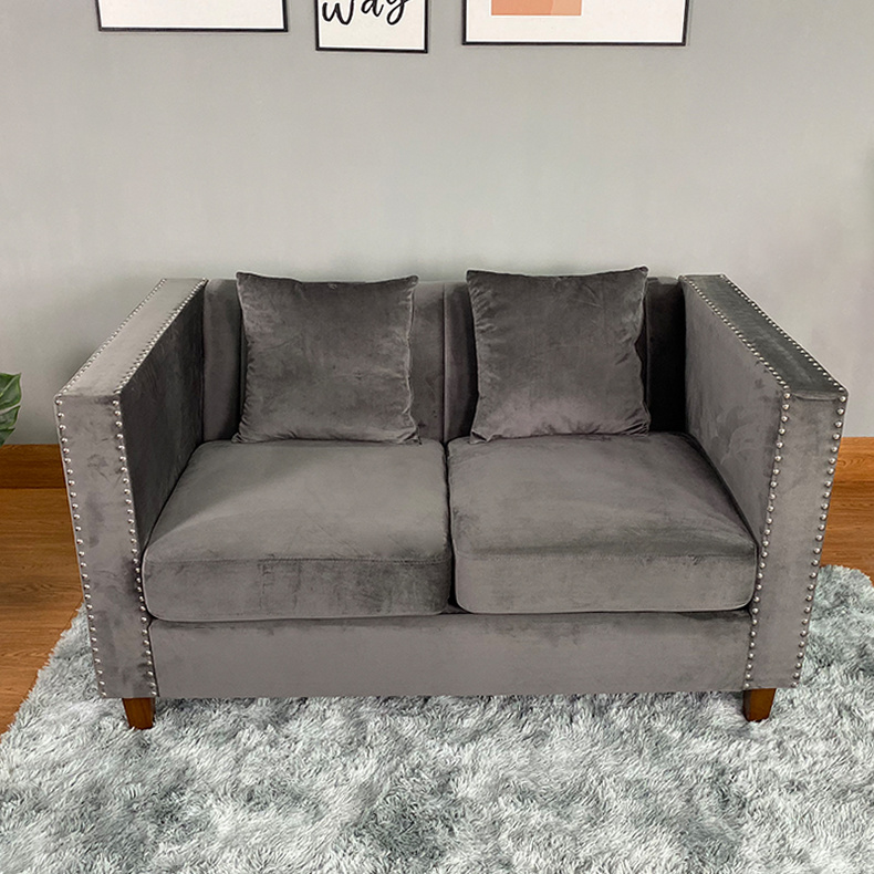 LV4166 3+2+1 Grey Fabric Sofa Set