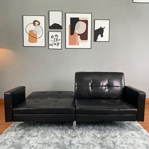 LV369 Modern Light Luxury PU Sofa Bed