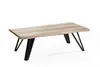 MDF with paper V-shaped metal legs coffee table