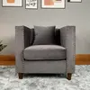 LV4166 3+2+1 Grey Fabric Sofa Set