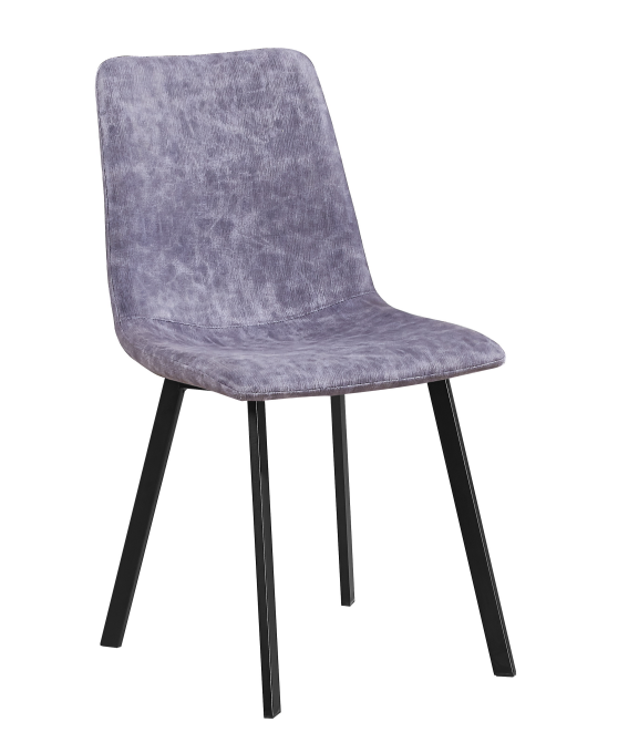 hot-selling simple fabric covering metal frame dining chair