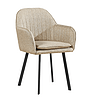 armchair fabric covering metal frame dining room chair with cashion
