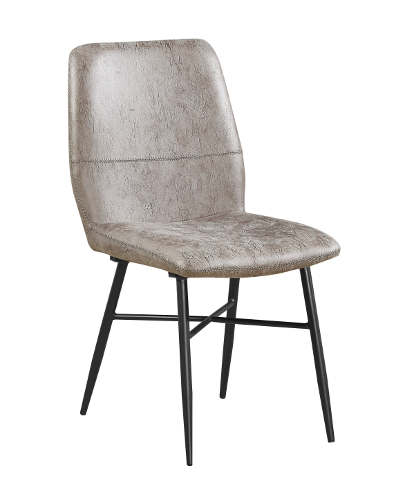 fabric dining room chair with metal frame