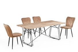 MDF to new desin metal leg dining table