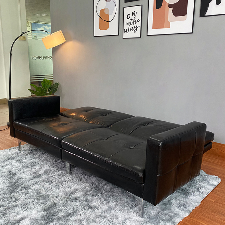 LV369 Modern Light Luxury PU Sofa Bed