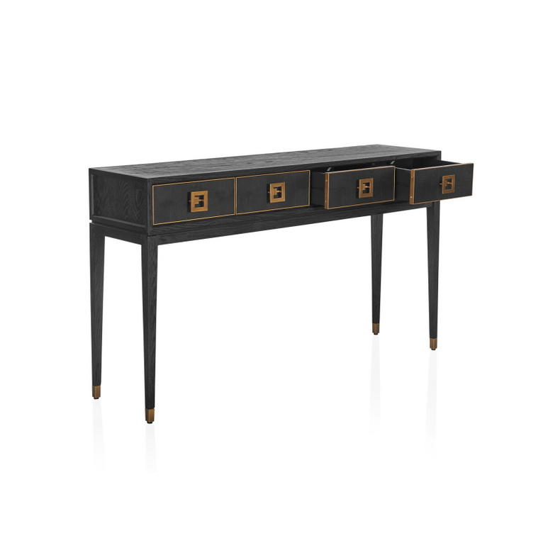 classic design  black console table